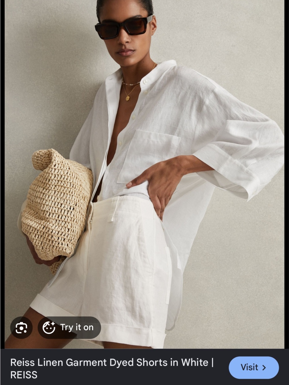 Reiss Linen Shorts (10) NWT